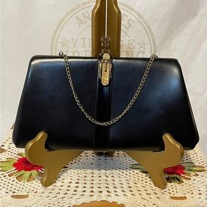 Retro Vintage Black Handbag Purse